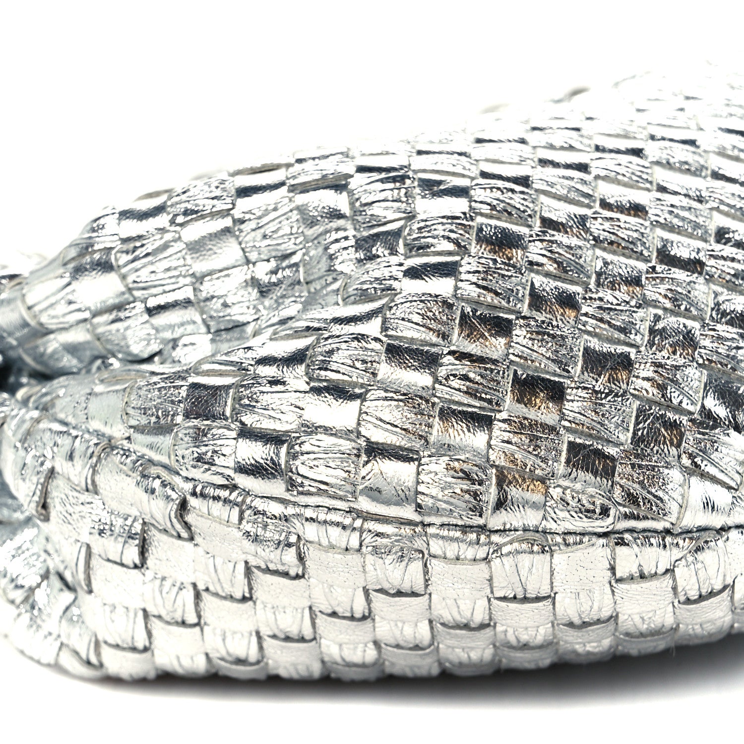 Bottega Veneta Metallic Nappa Intrecciato Mini Jodie Silver 10 of 11