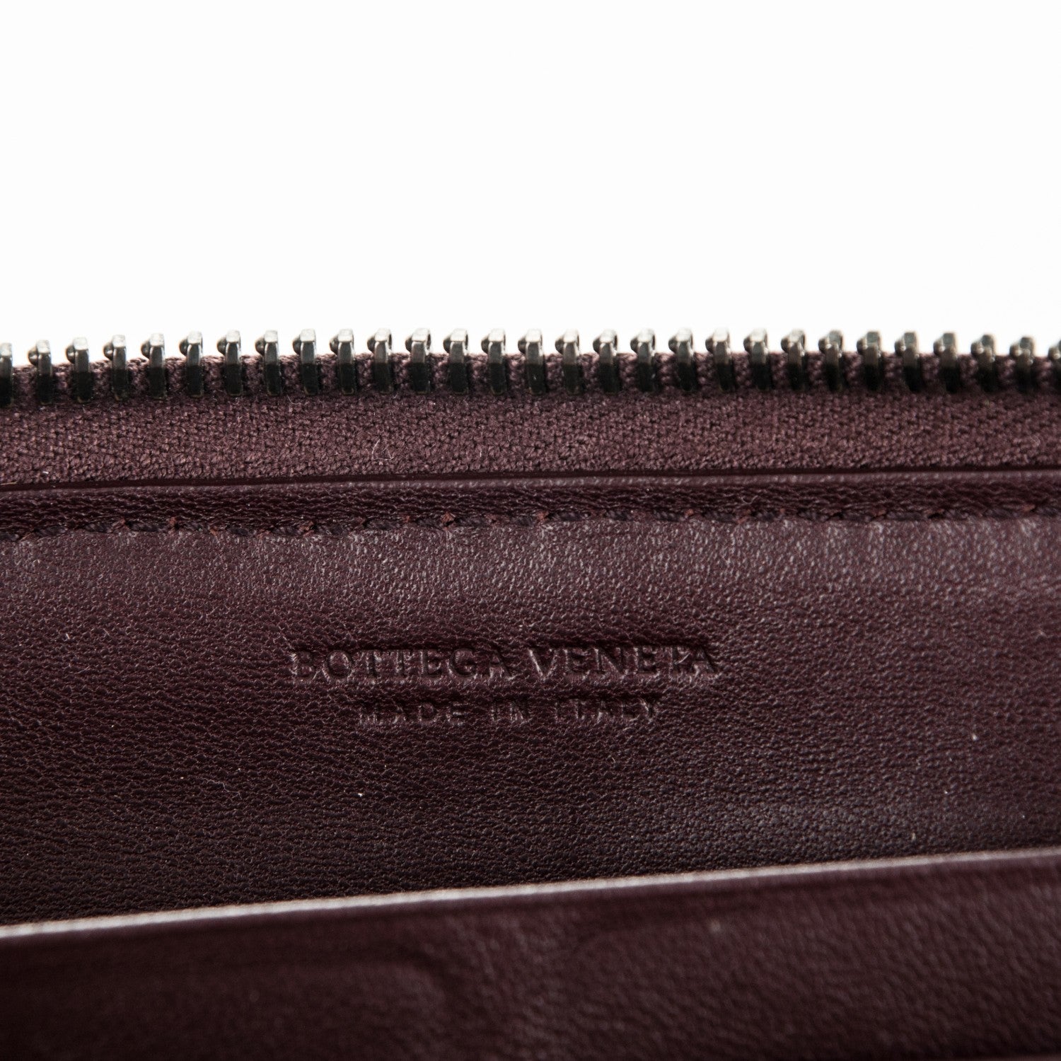 Bottega Veneta Nappa Intrecciato Zip Around Wallet Aubergine 6 of 9