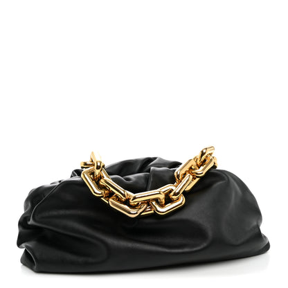 Bottega Veneta Calfskin The Pouch Chain Black 1 of 10