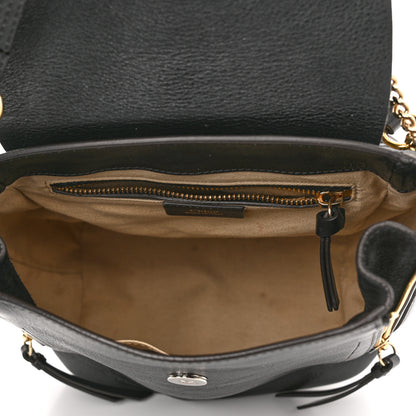 Chloe Suede Calfskin Medium Faye Backpack Black 5 of 12