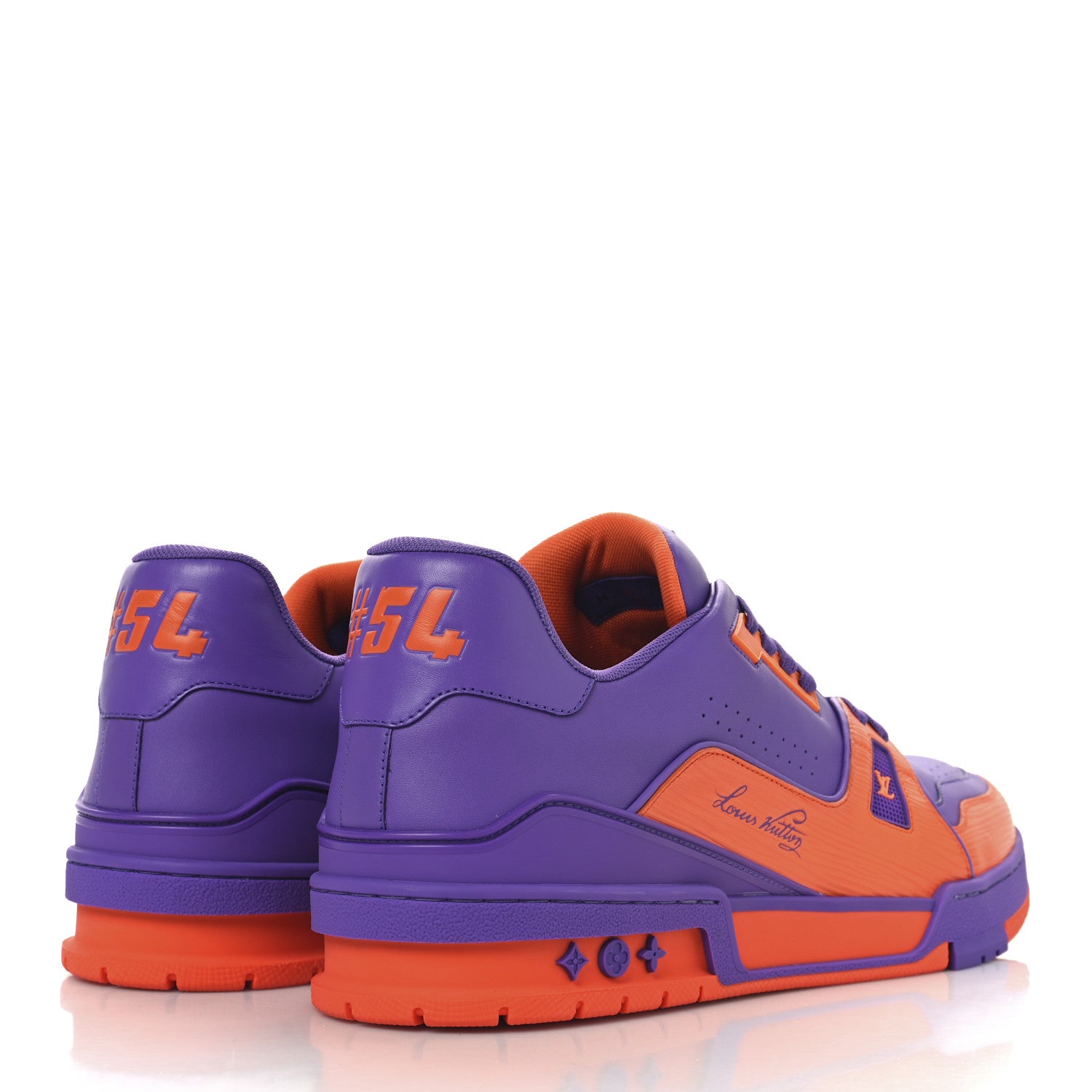 Louis Vuitton Calfskin Epi Mens LV Trainer Sneakers 12 Violet 5 of 8