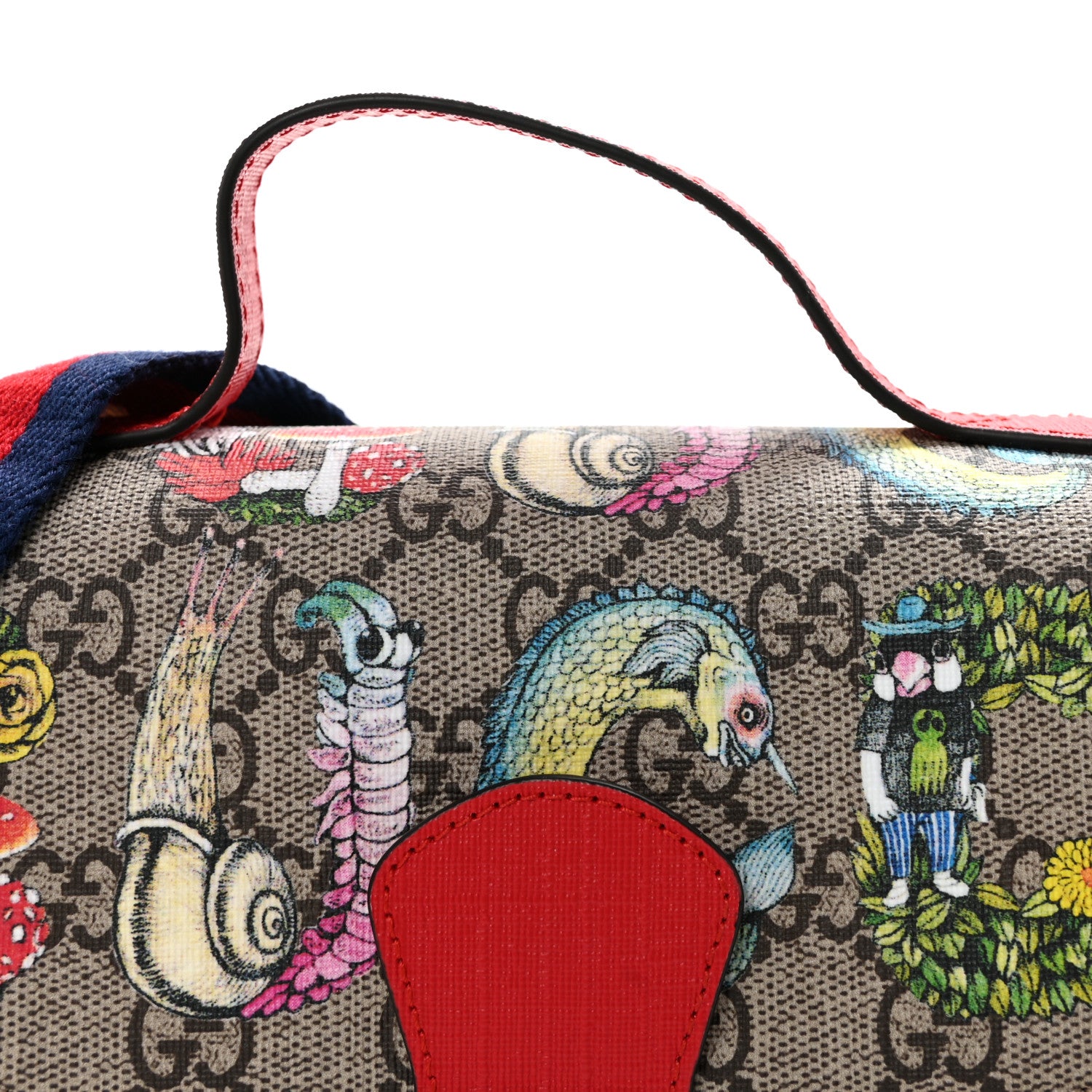 Gucci GG Supreme Monogram Childrens Bugs Print Shoulder Bag Multicolor 8 of 10