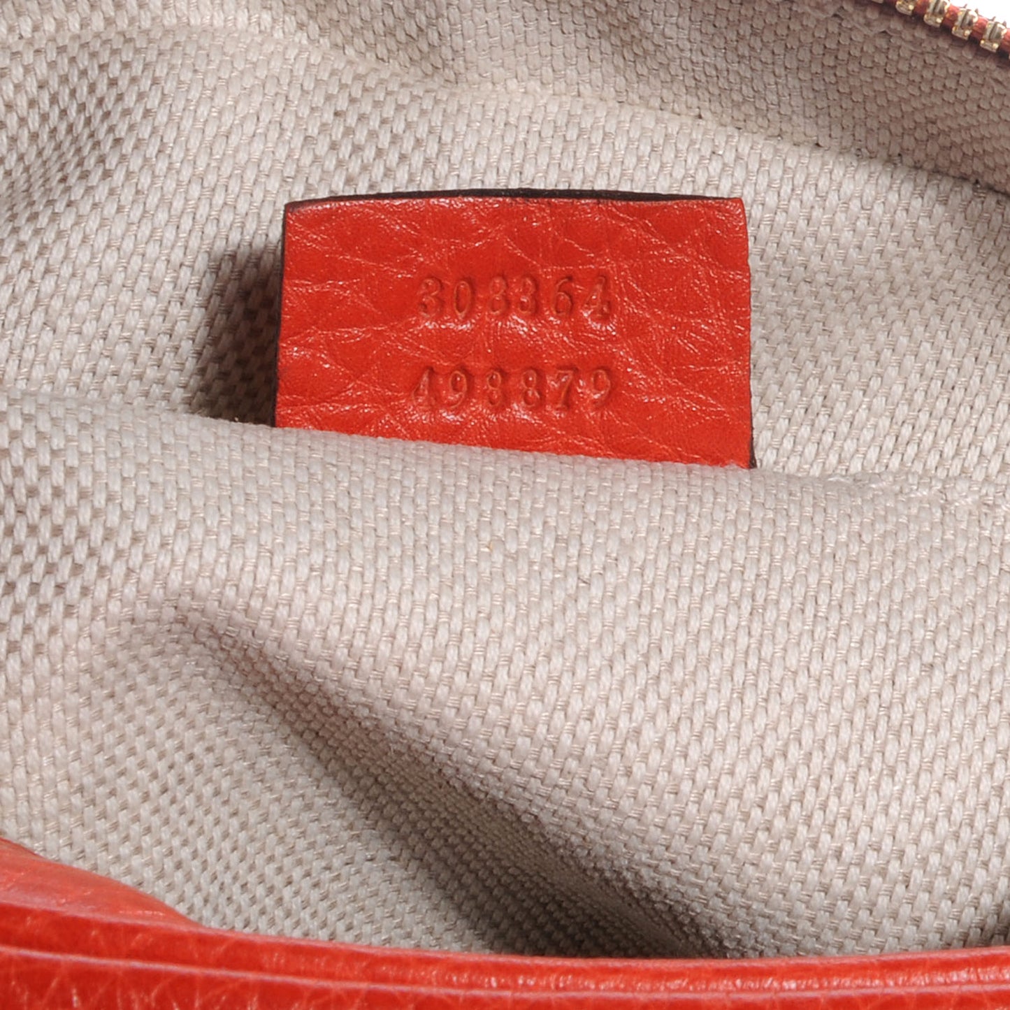 Pebbled Calfskin Small Soho Disco Bag Sun Orange