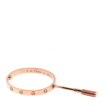 Cartier 18K Pink Gold LOVE Bracelet 16 5 of 6