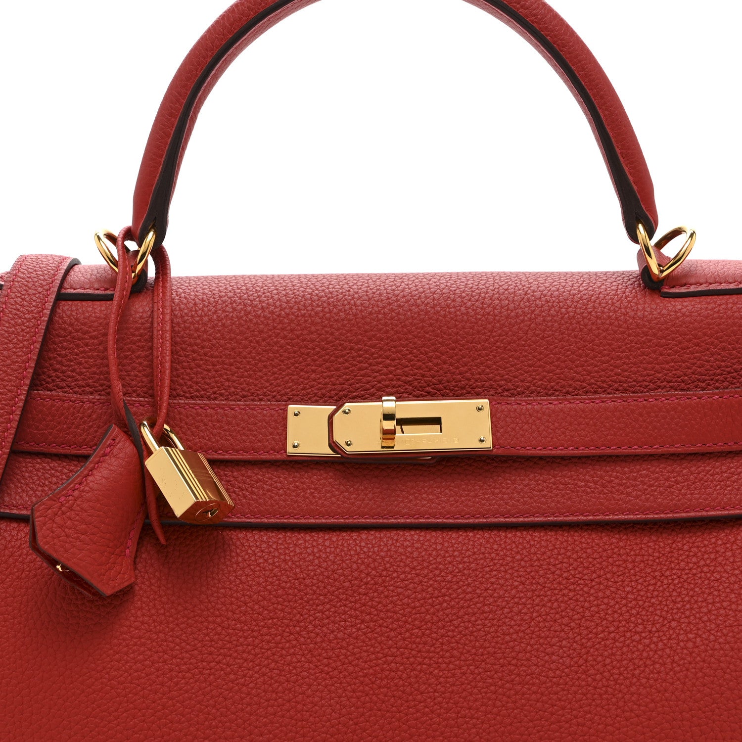Hermes Togo Kelly Retourne 32 Rouge Casaque 8 of 10