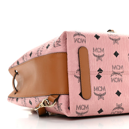MCM Visetos Small Essential Backpack Soft Pink 9 of 11