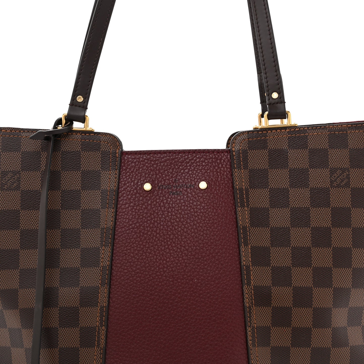 Damier Ebene Taurillon Jersey Bordeaux