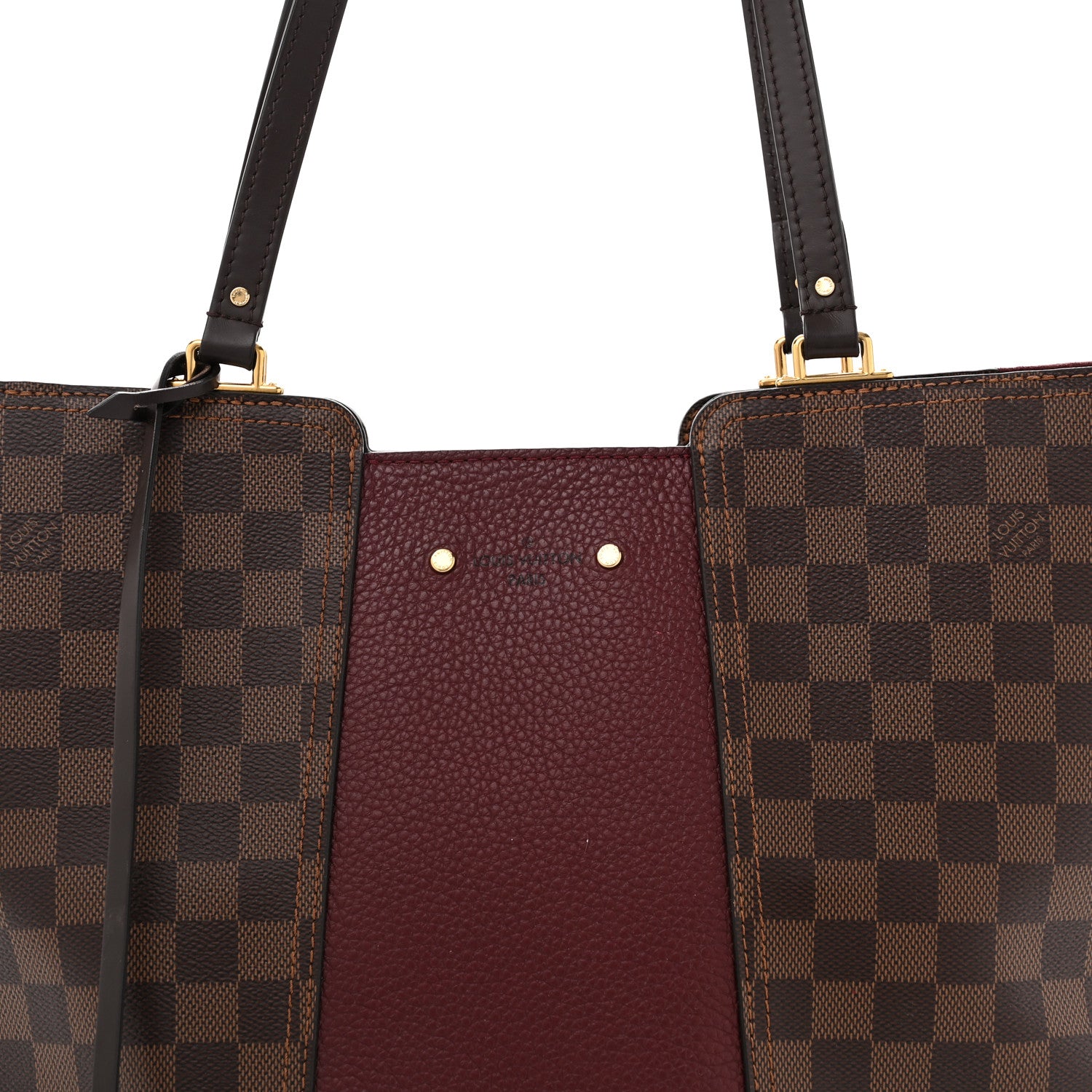 Louis Vuitton Damier Ebene Taurillon Jersey Bordeaux 8 of 13