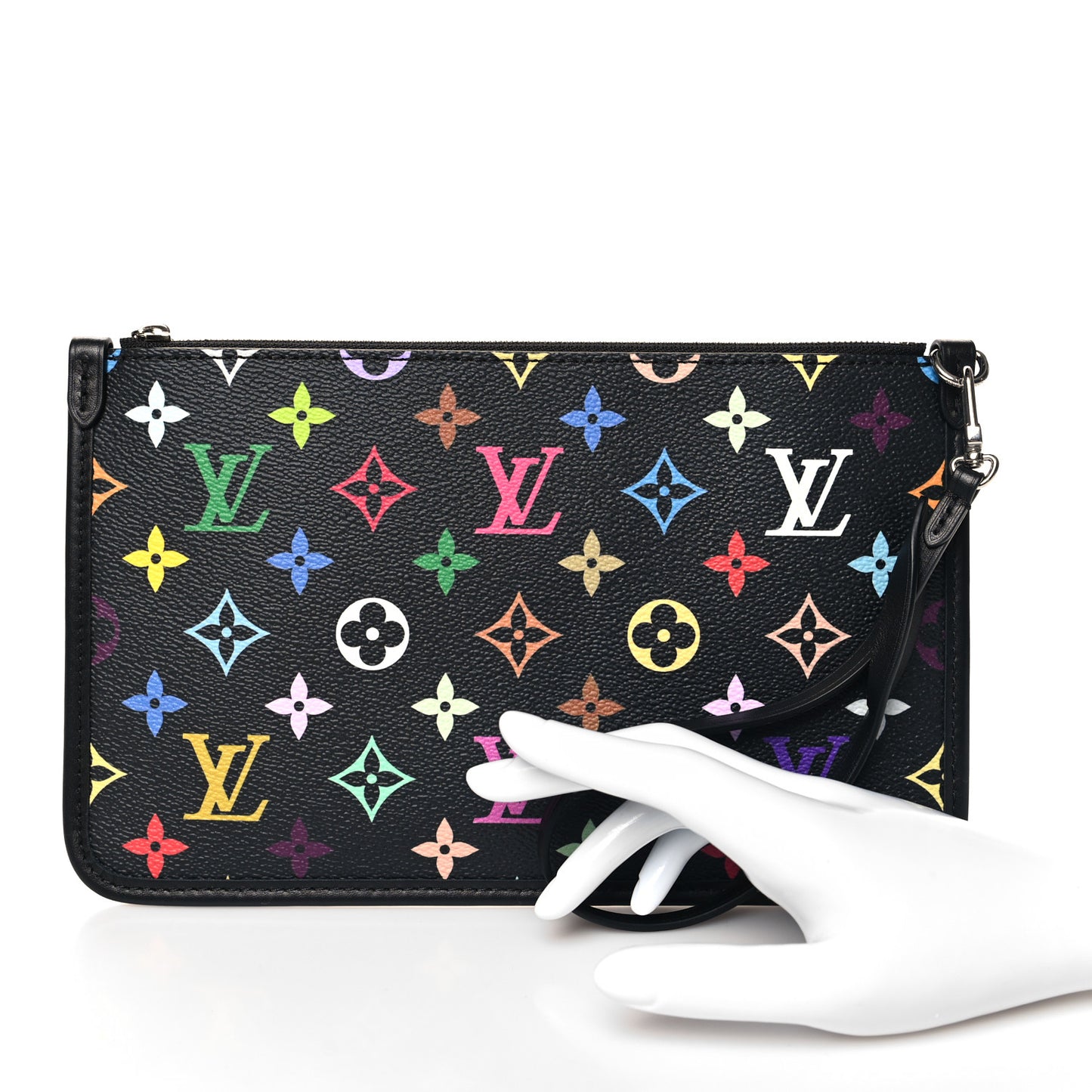 LV x TM Monogram Multicolor Carryall PM Pochette Black