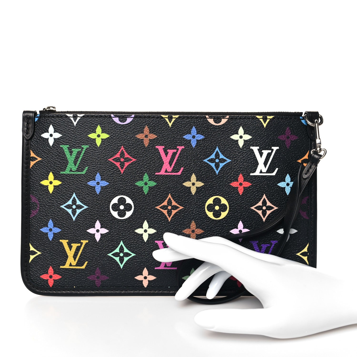 Louis Vuitton LV x TM Monogram Multicolor Carryall PM Pochette Black 2 of 6