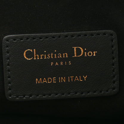 Christian Dior Calfskin Medium Diordouble Zip Pouch Black 6 of 8