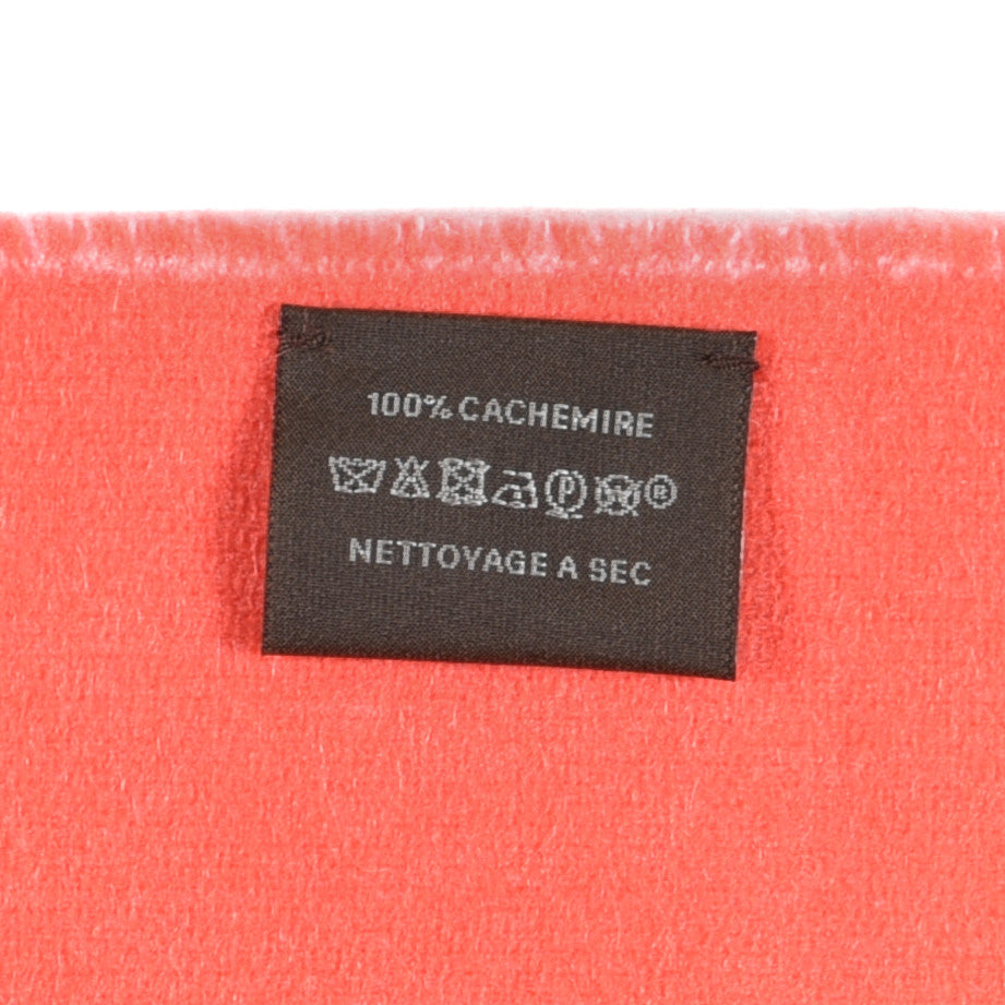 Hermes Cashmere Casaque Charms Muffler Grenadine Rose Bonbon 5 of 5