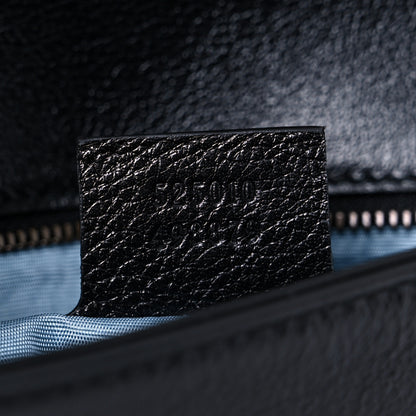 Gucci Calfskin Crystal GG Broadway Envelope Clutch Black 7 of 9