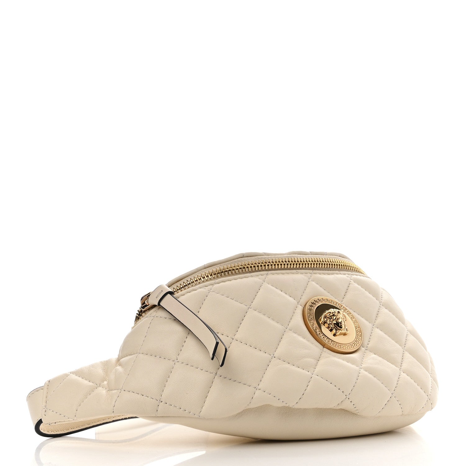 Versace Nappa Quilted Medusa Belt Bag White 4 of 11