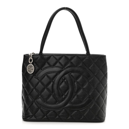 Chanel Caviar Quilted Medallion Tote Black 1 of 9