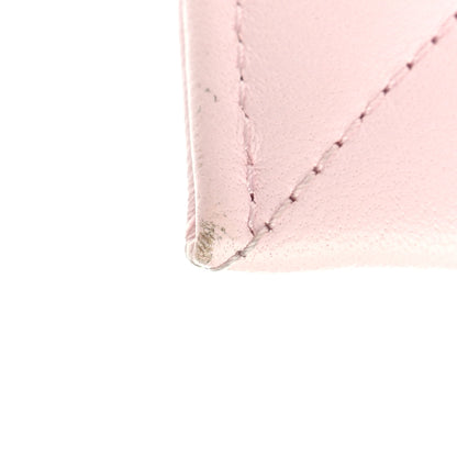 Chanel Lambskin Quilted Chanel 19 Card Holder Light Pink 11 of 12