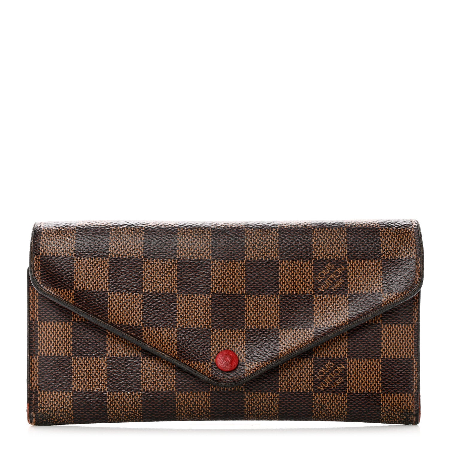 Louis Vuitton Damier Ebene Josephine Wallet Red 1 of 10