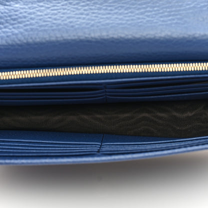 Gucci Dollar Calfskin Interlocking G Chain Wallet Caspian 5 of 9