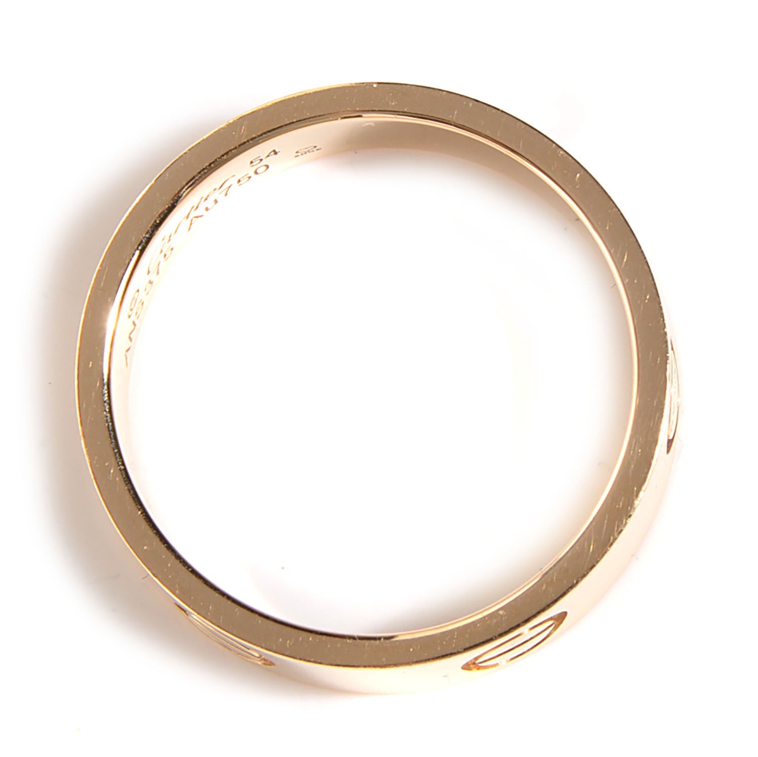 Cartier 18K Yellow Gold 5.5mm LOVE Ring 54 6.75 4 of 5