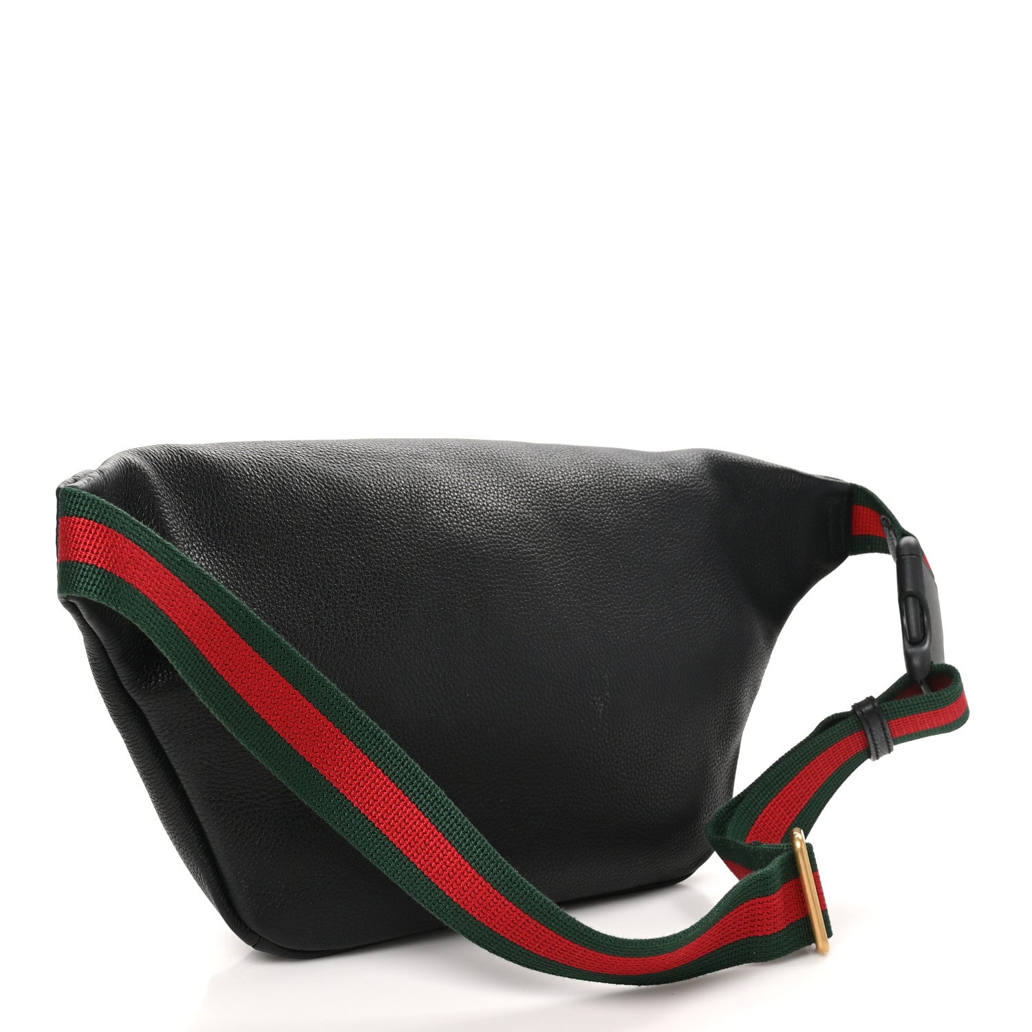 Gucci Grained Calfskin Logo Belt Bag Black 3 of 10