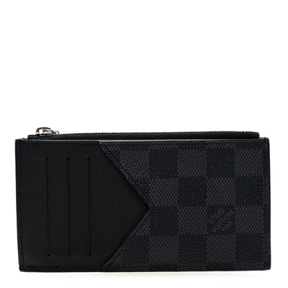 Louis Vuitton Damier Graphite Taiga Coin Card Holder 1 of 6