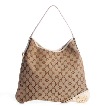 Gucci Monogram Medium New Britt Hobo Off White 1 of 7