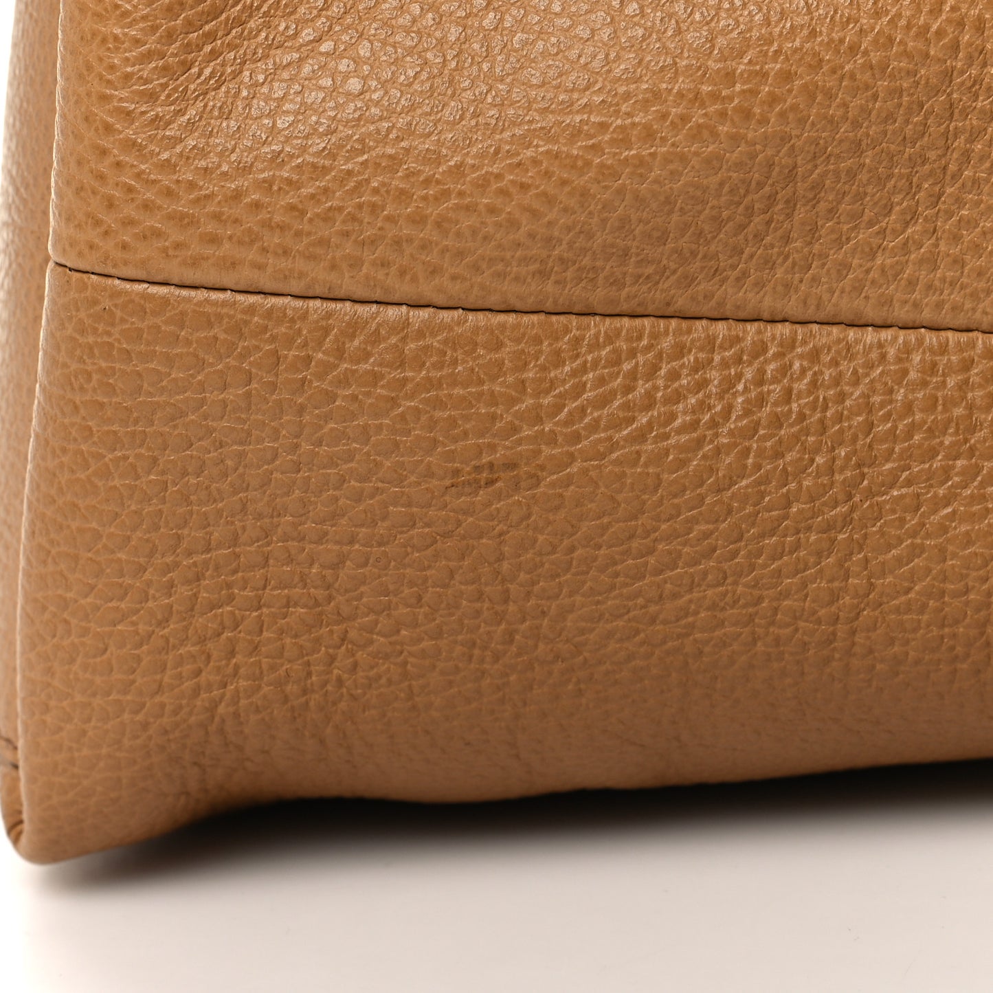 Pebbled Calfskin Medium GG Convertible Dome Satchel Beige