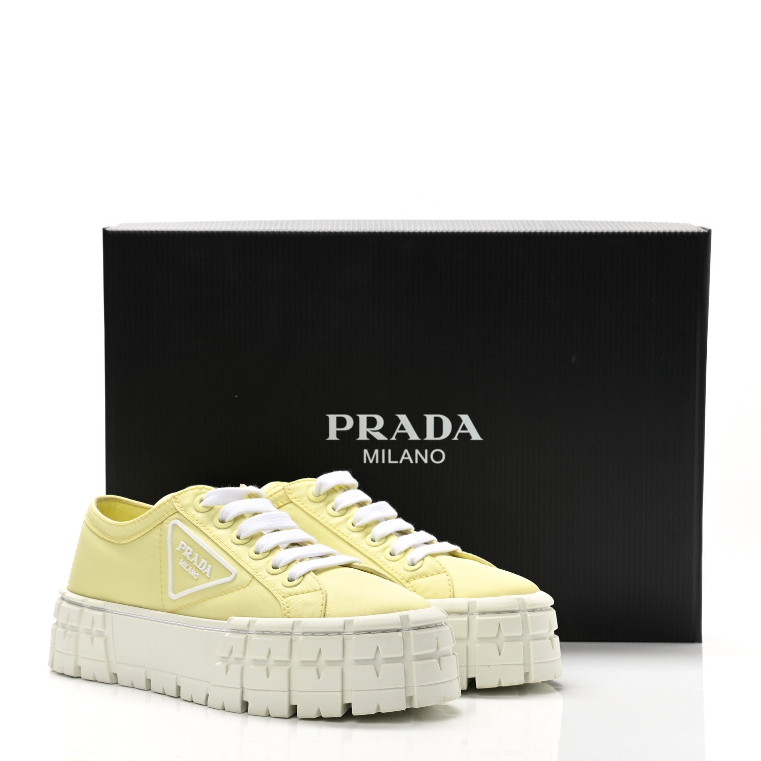 Prada Re-Nylon Gabardine Triangle Logo Double Wheel 50mm Sneakers 39 Narciso 11 of 11