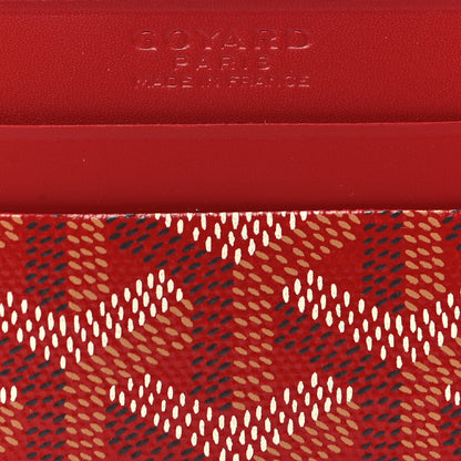 Goyard Goyardine Saint Sulpice Card Holder Red 6 of 7