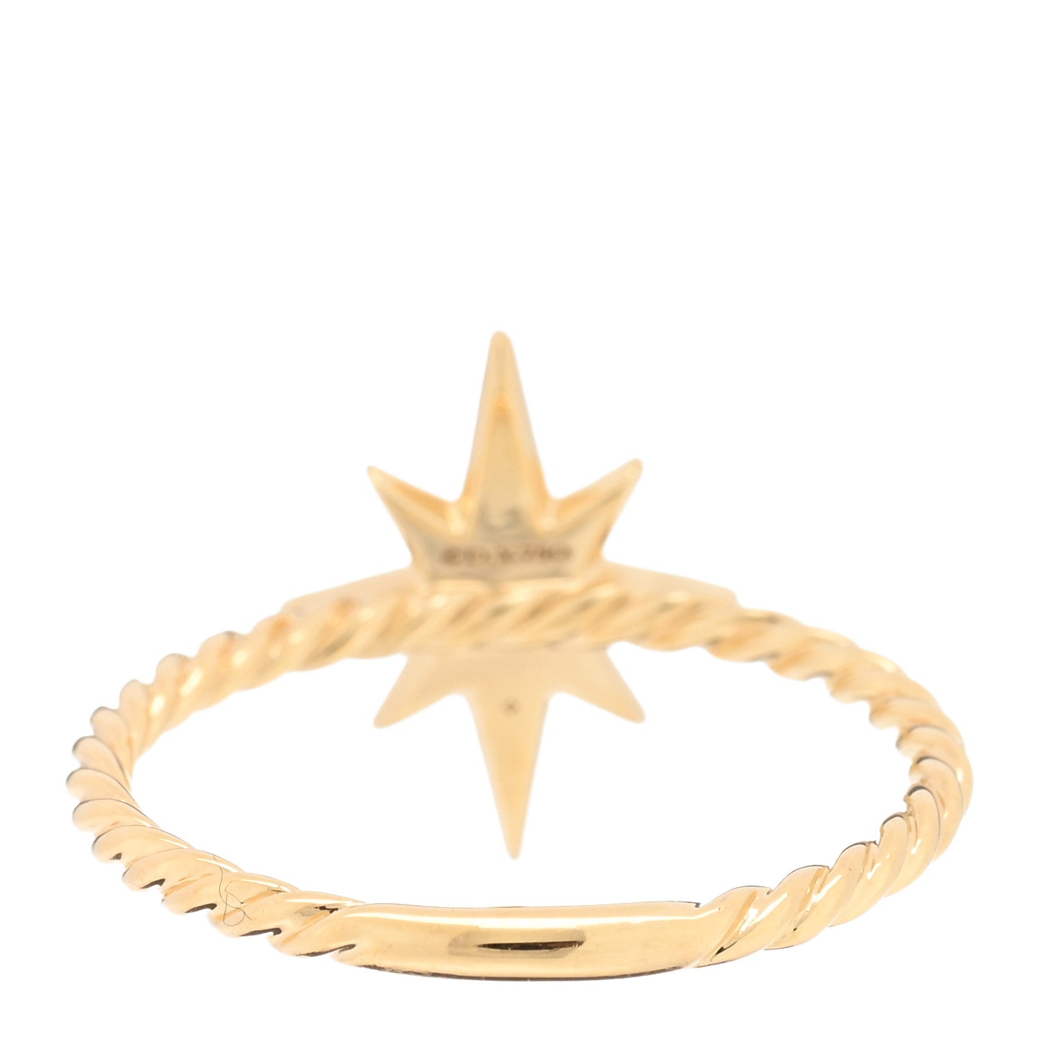 David Yurman 18K Yellow Gold Diamond Cable Collectibles North Star Stack Ring 49 5 3 of 5