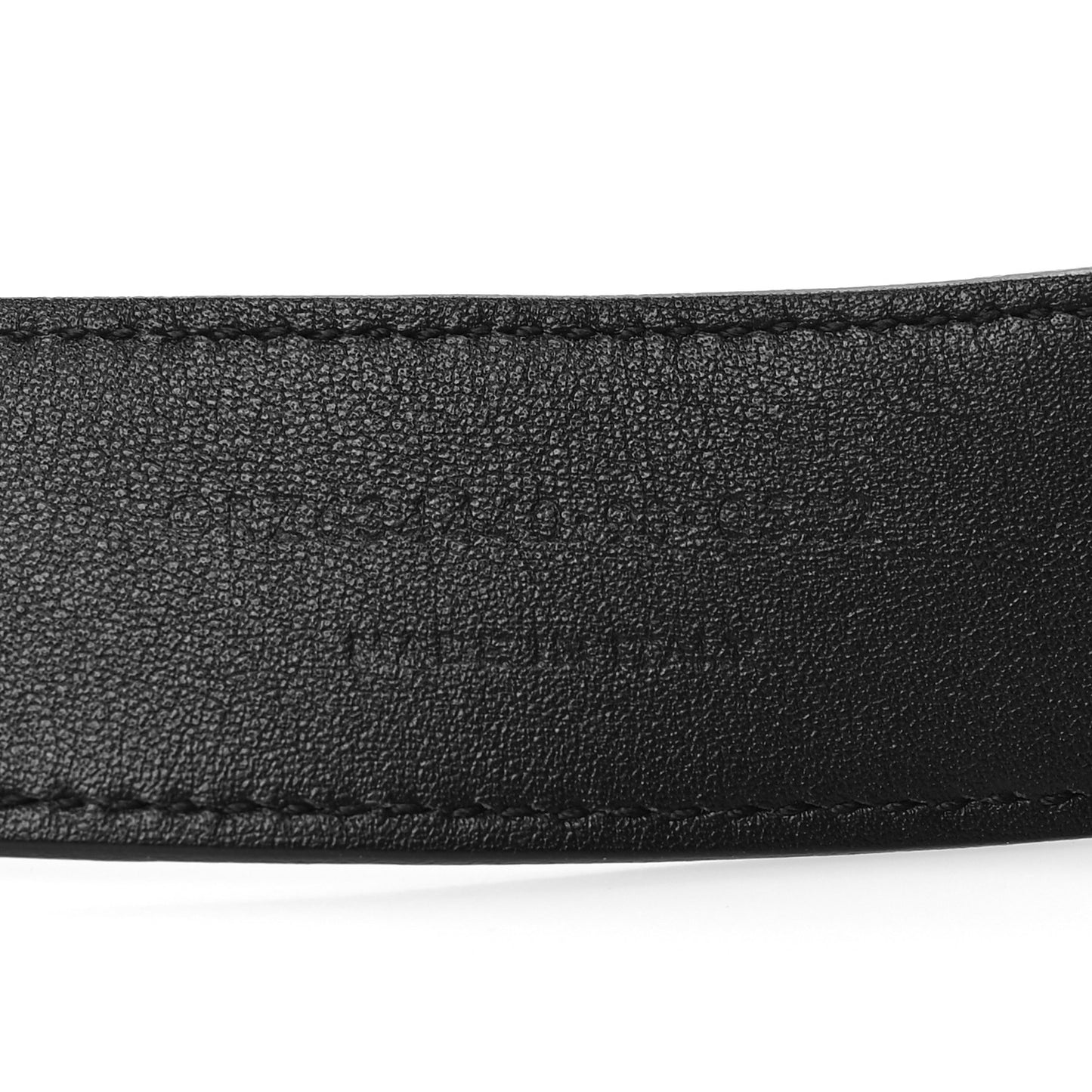 Smooth Calfskin Monogram Square Buckle Belt 90 Black