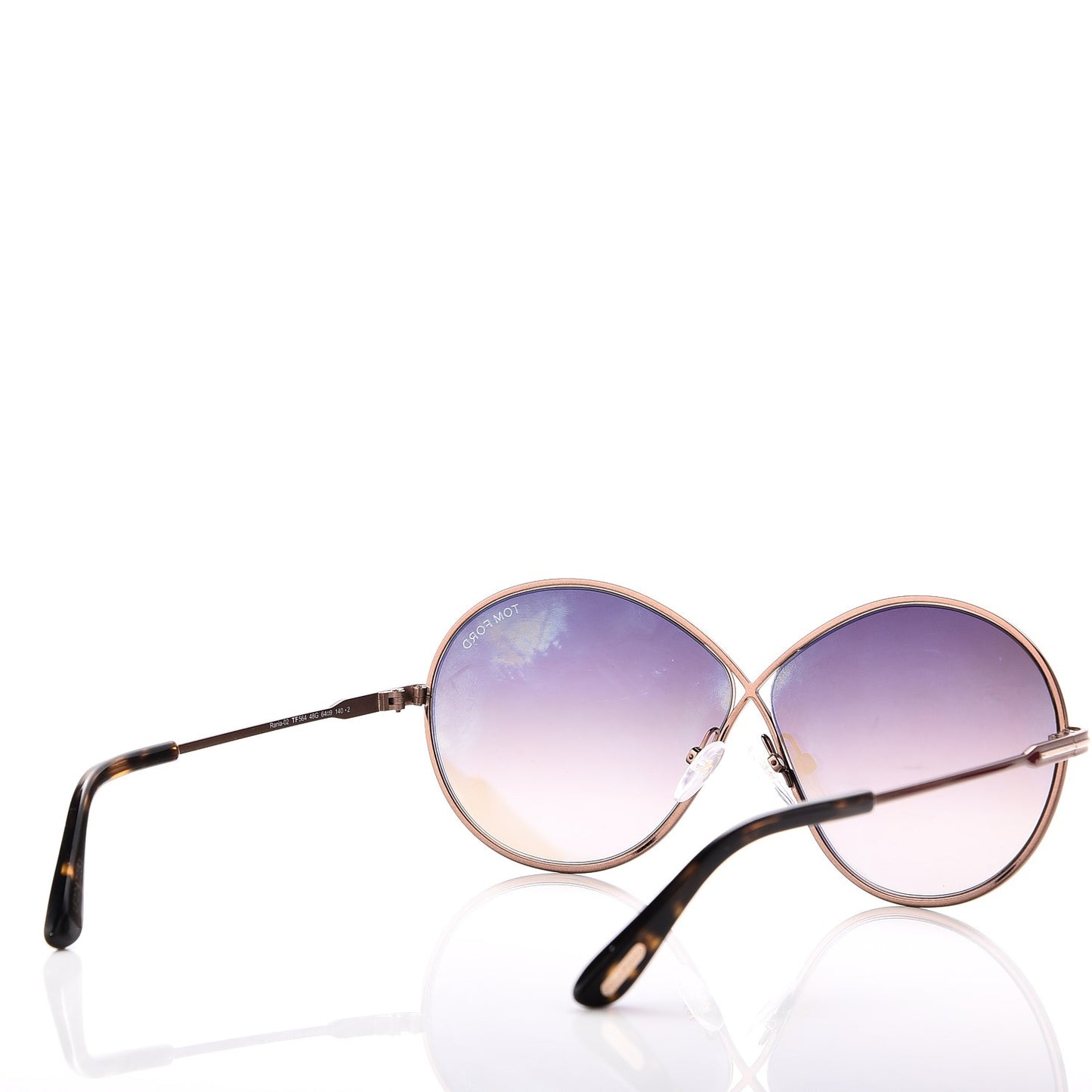 Rania Oval Sunglasses TF564 Brown