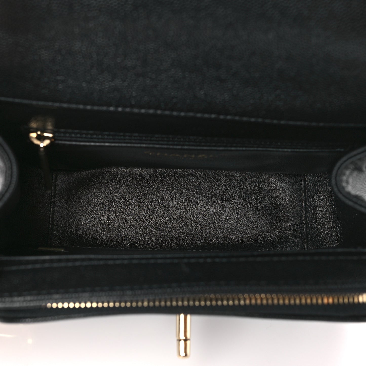 Caviar Quilted Small Business Affinity Flap Black