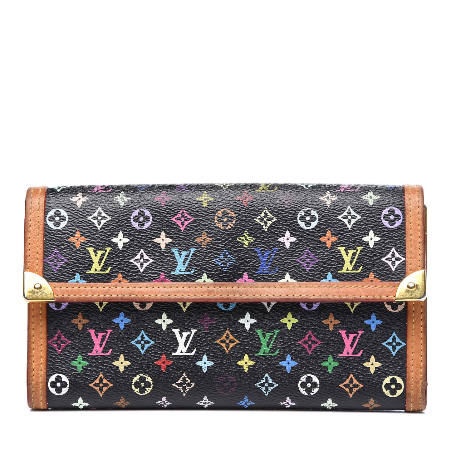 Monogram Multicolor Porte Tresor International Wallet Black
