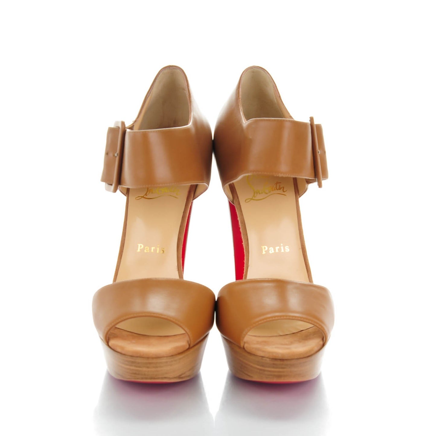 Calfskin Haute Retene 140 Platform Sandals 39 Noisette