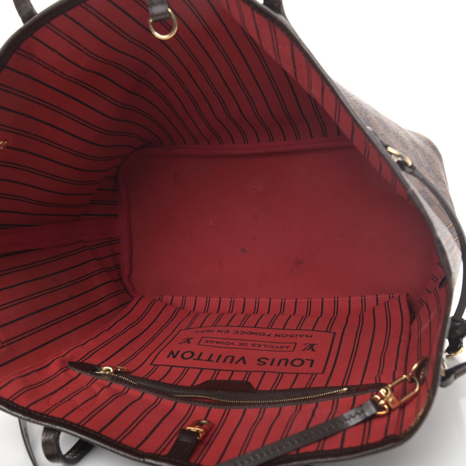 Louis Vuitton Damier Ebene Neverfull MM 4 of 10