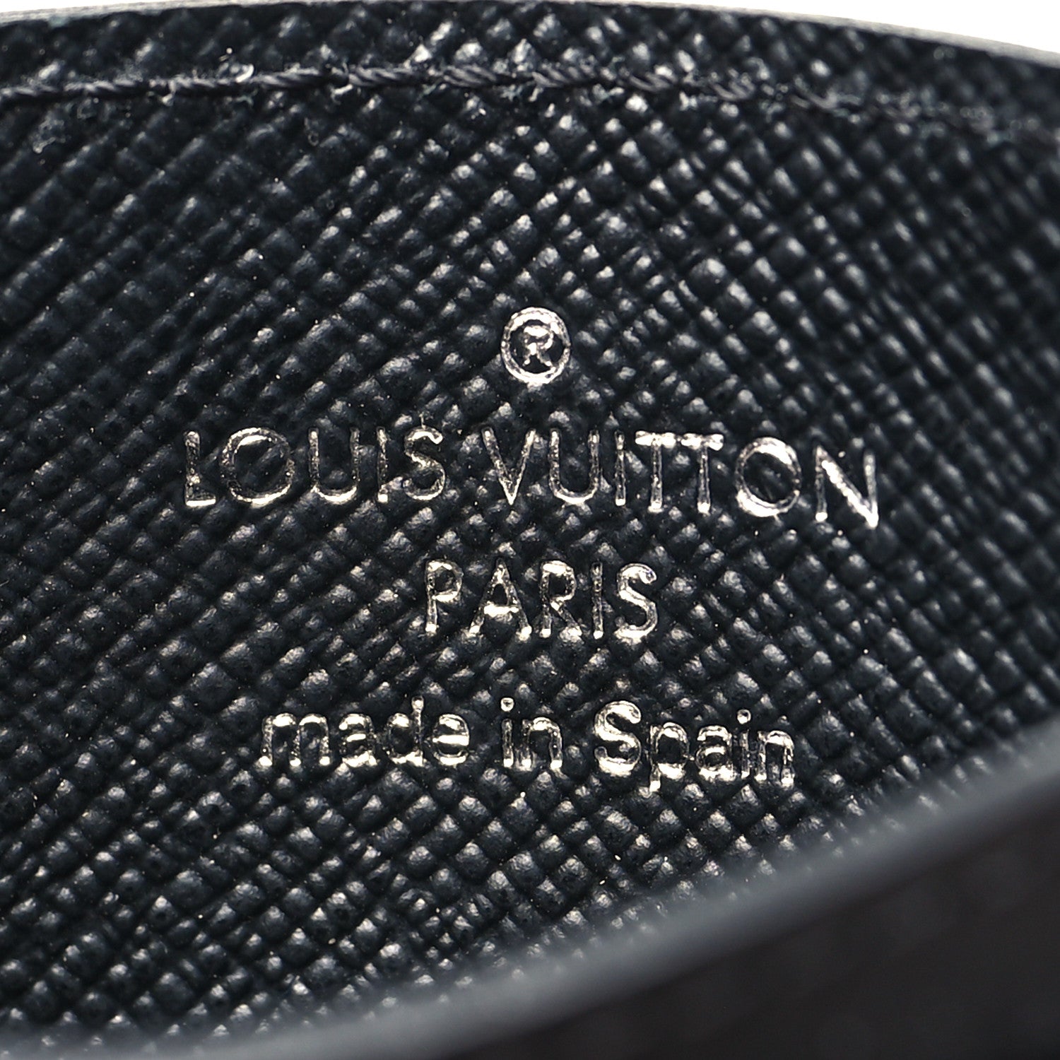 Louis Vuitton Epi Card Holder Black 5 of 7
