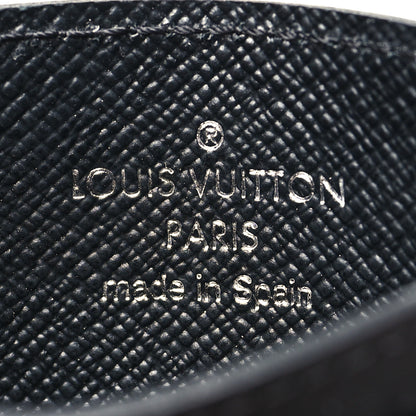 Louis Vuitton Epi Card Holder Black 5 of 7