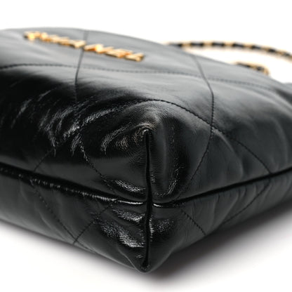 Chanel Shiny Calfskin Quilted Small Chanel 22 Black 10 of 10