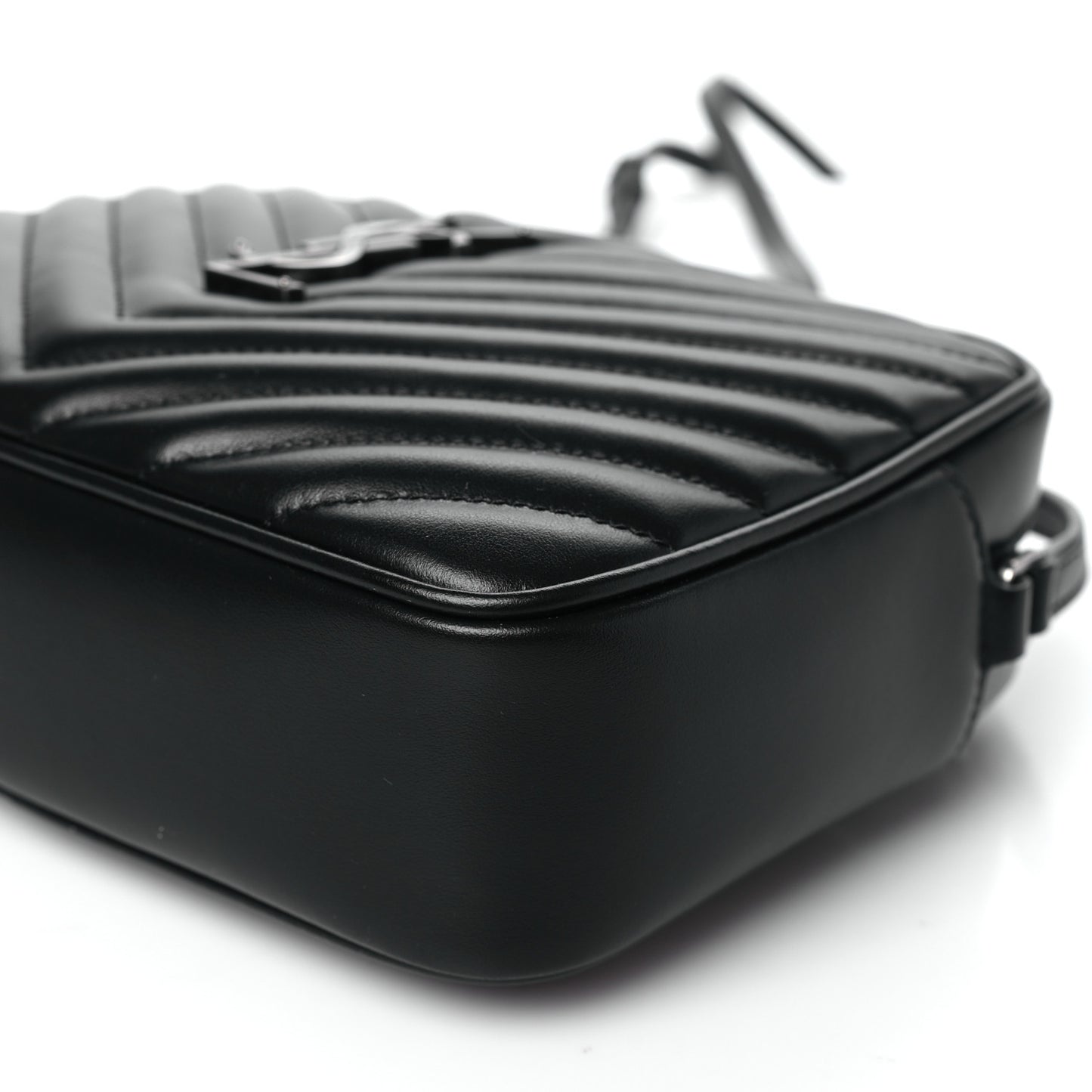 Calfskin Matelasse Monogram Lou Camera Bag Black