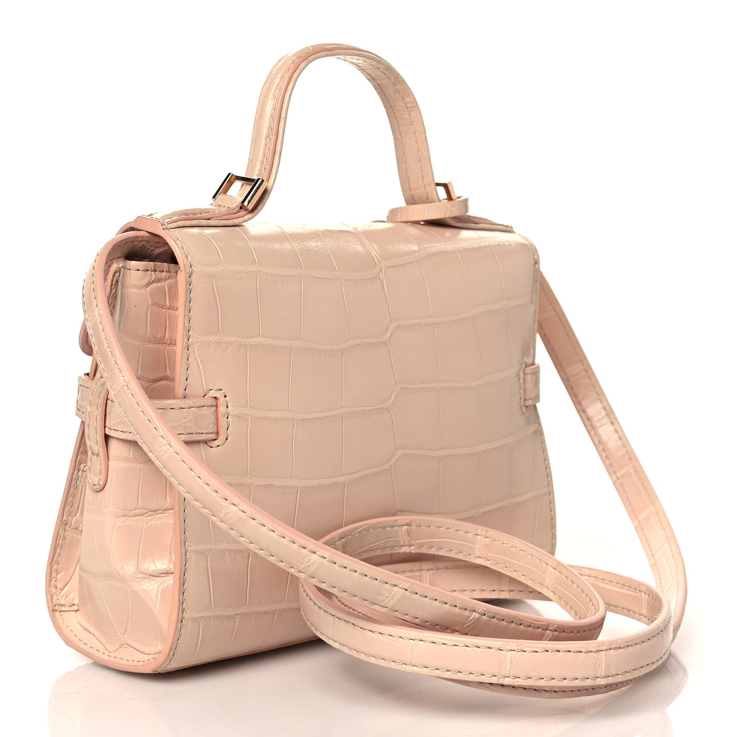 Alligator Micro Tempete Satchel Nude