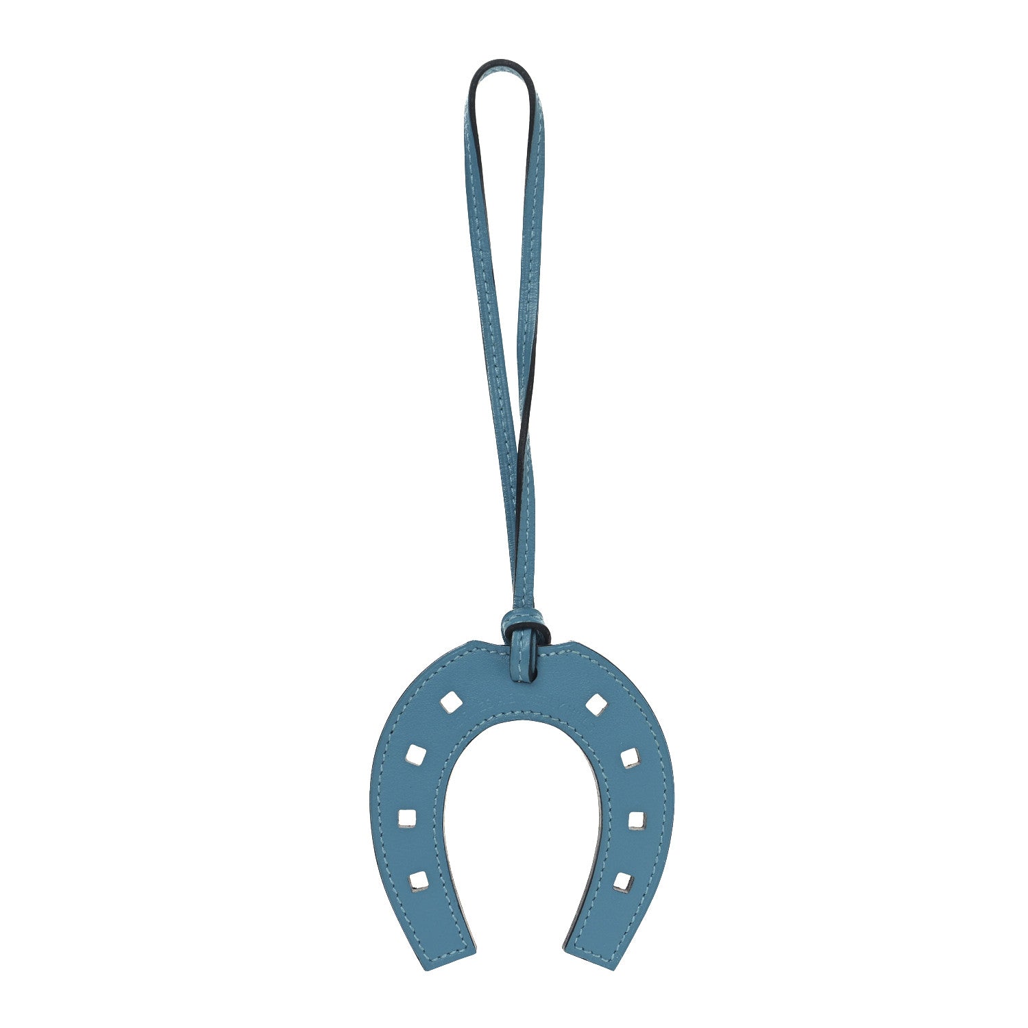 Hermes Swift Paddock Horseshoe Bag Charm Turquoise 1 of 4