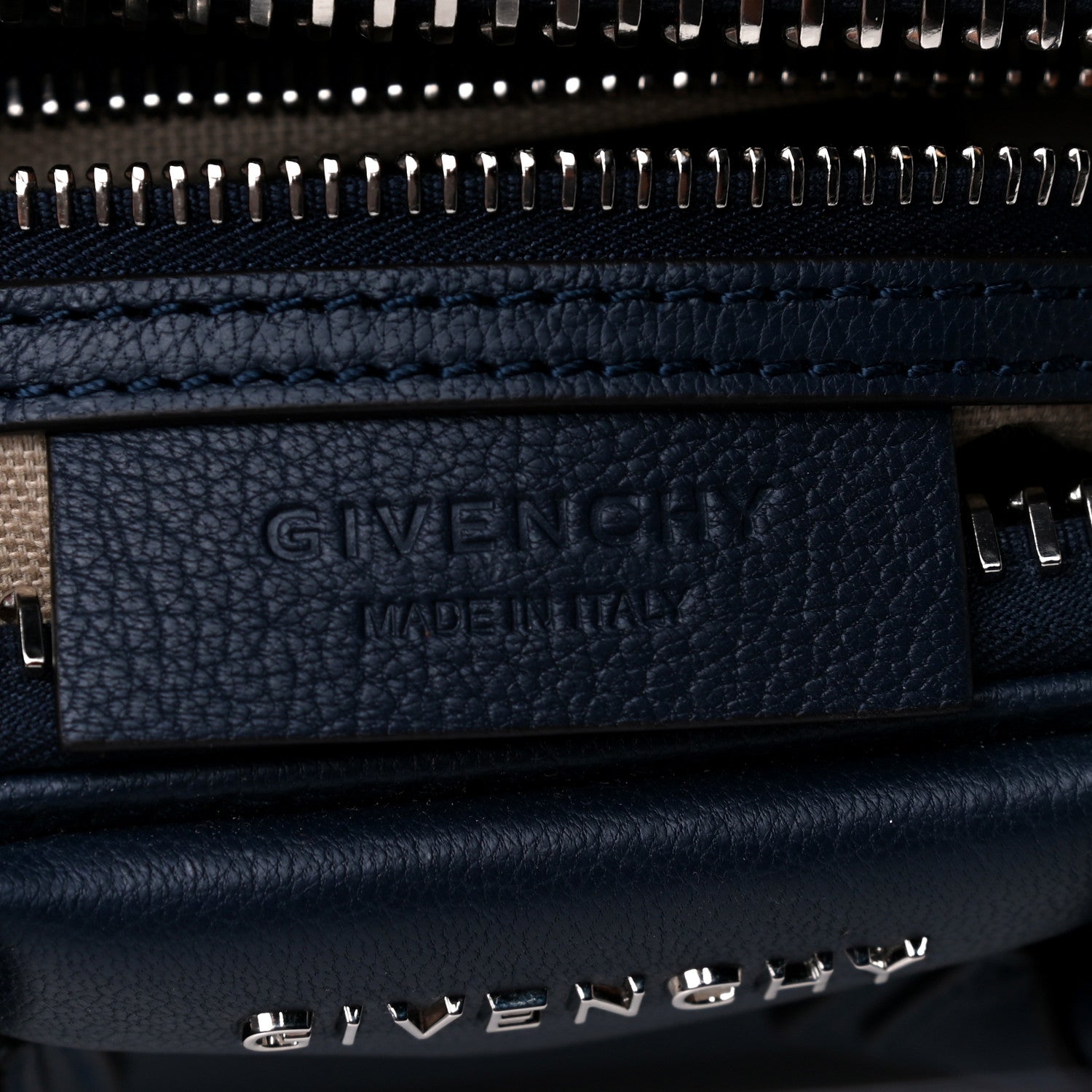 Givenchy Sugar Goatskin Mini Antigona Navy 6 of 12