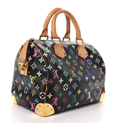 Louis Vuitton Monogram Multicolor Speedy 30 Black 3 of 11