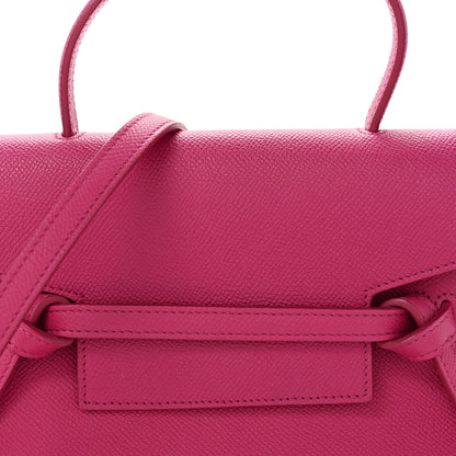 Celine Grained Calfskin Nano Belt Bag Raspberry 7 of 10