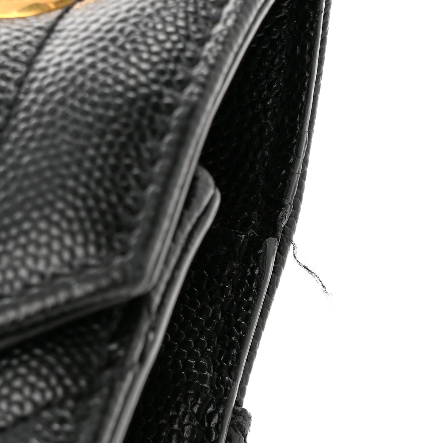 Grain De Poudre Textured Mixed Matelasse Large Triquilt Monogram Satchel Black