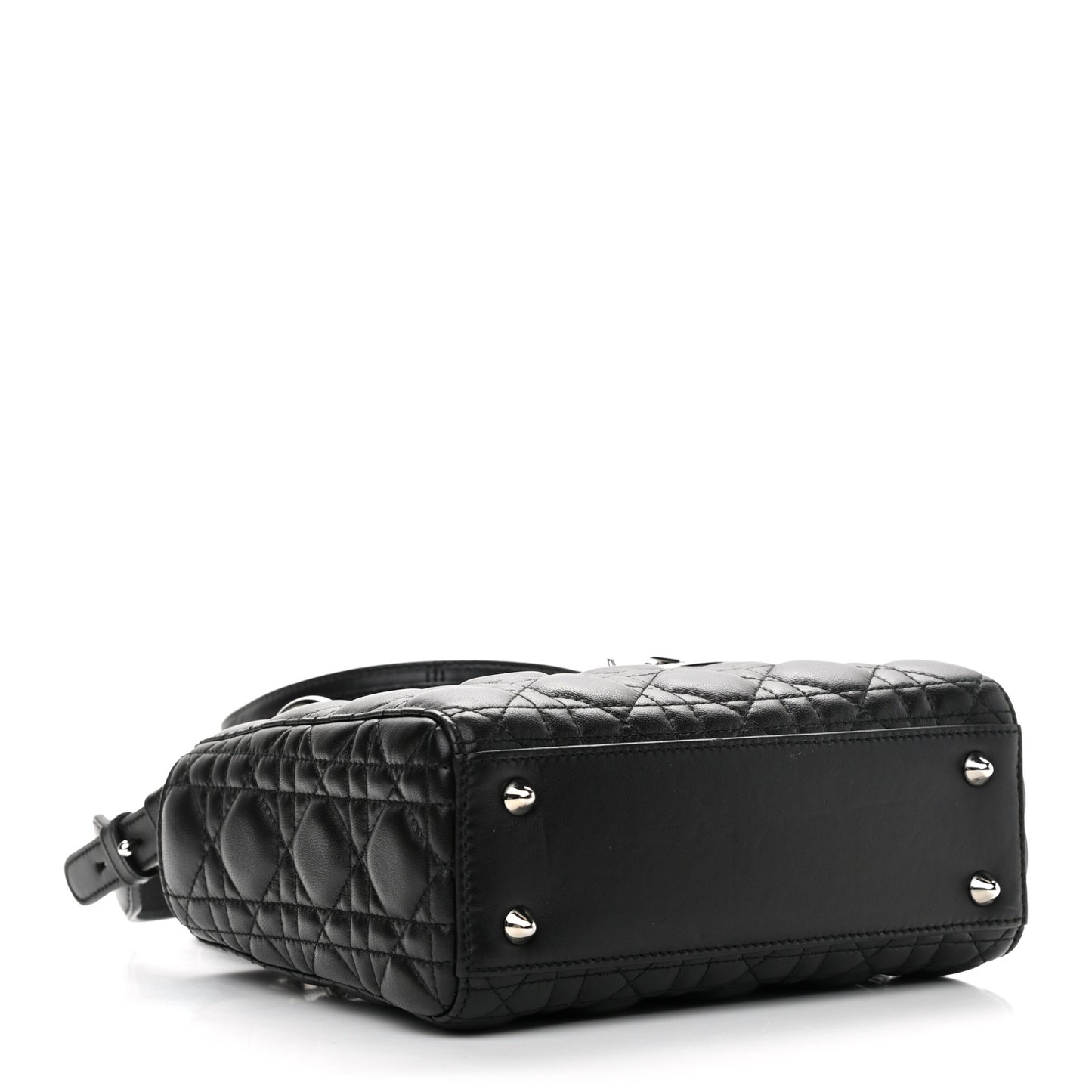 Lambskin Cannage Small Lucky Badges My Lady Dior Black