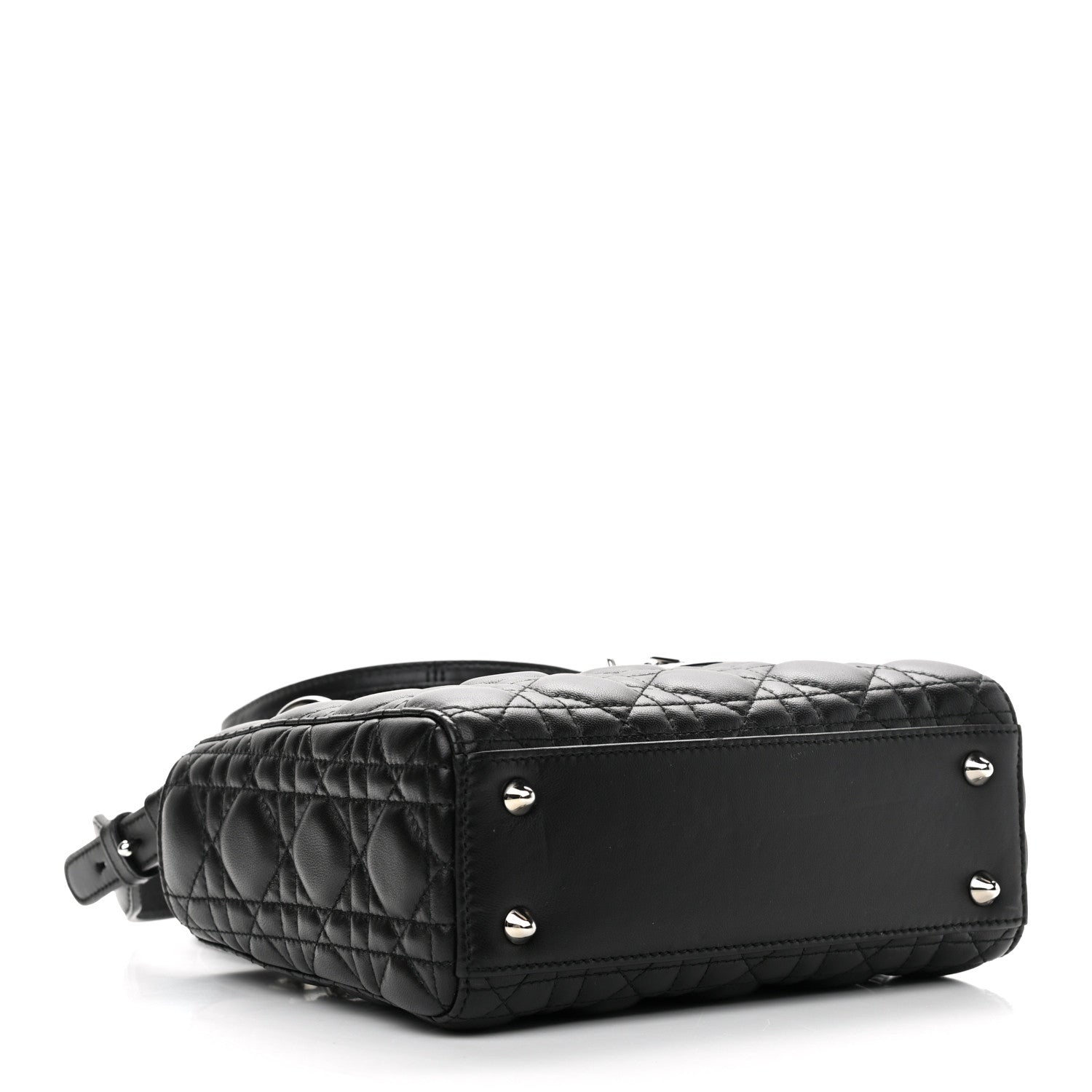 Christian Dior Lambskin Cannage Small Lucky Badges My Lady Dior Black 3 of 9