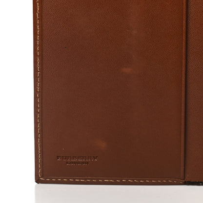 Burberry Haymarket Check Continental Wallet Brown 7 of 8