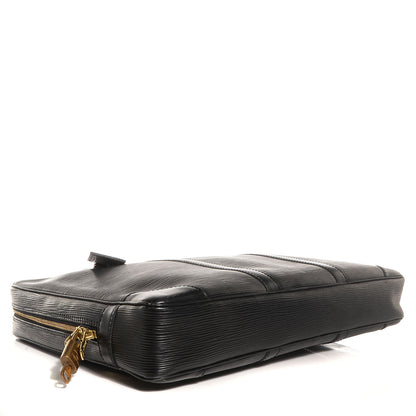 Louis Vuitton Epi Porte-Documents Voyage Briefcase Black 4 of 7